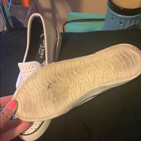 White leather Sperrys - Picture 2 of 2
